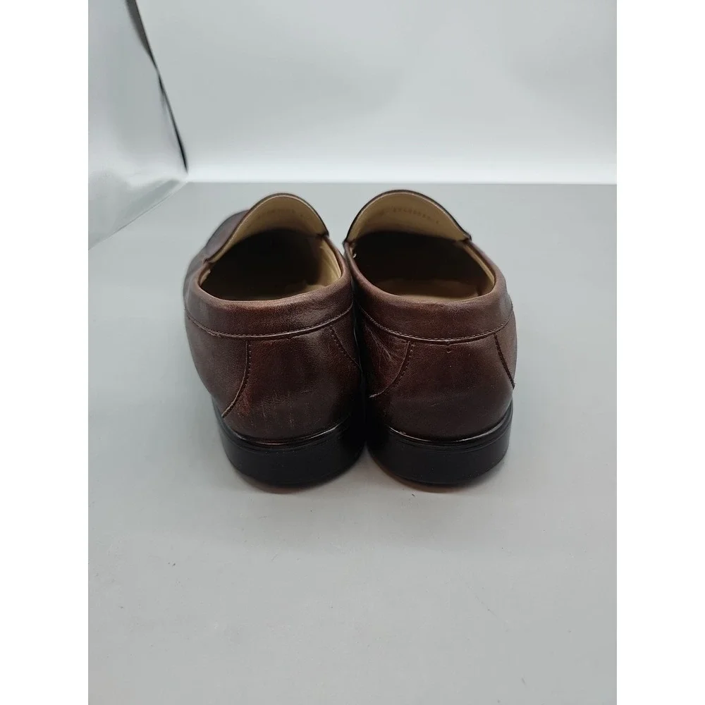 Genuine SAS Handsewn‎ Leather Size 13W Made in USA Brown Loafers Driving Shoes